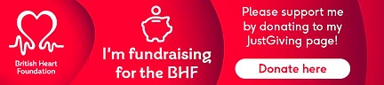 British Heart Foundation fundraising banner